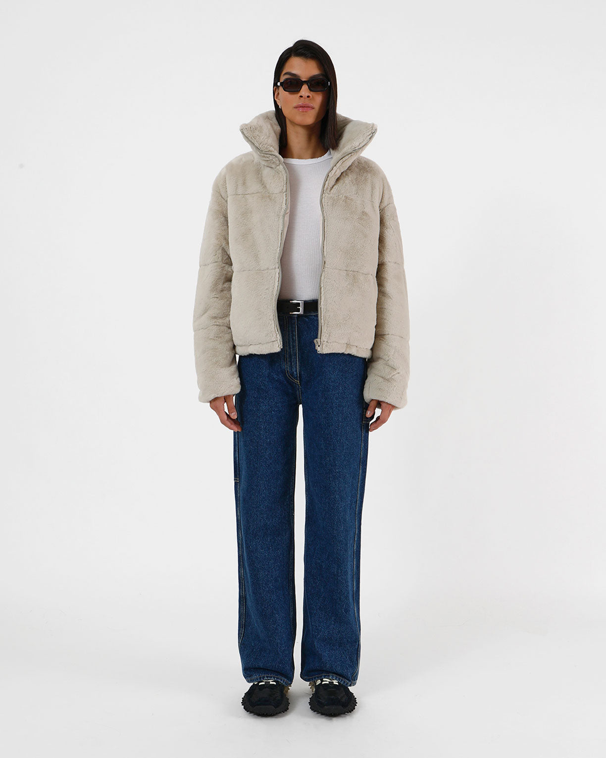 Billie Oat | Faux Fur Cropped Jacket – APPARIS Europe